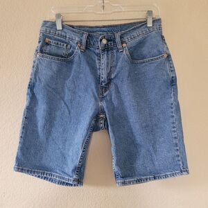 Levi’s 445 Mens Denim Jean Shorts Blue Jorts Size 31 Pockets Stretchy Casual